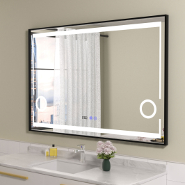 Oglinda baie cu lupa 120x80...