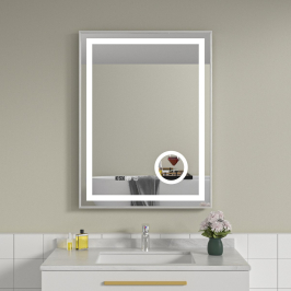 Oglinda baie 60x80 led cu lupa. Functie dezaburire