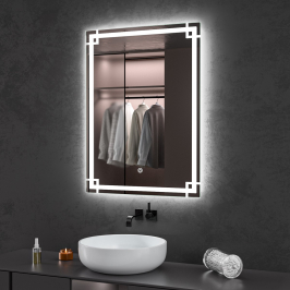 Oglinda baie led 60x80 cu...