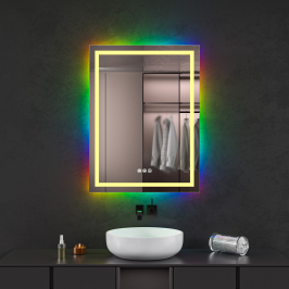 Oglinda baie cu led RGB si...