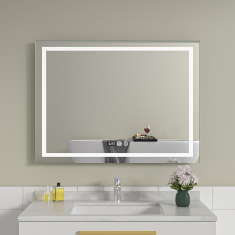 Oglinda baie led 80x60 cu...