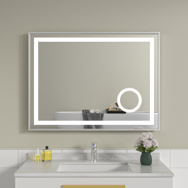 Oglinda baie 80x60 cu lupa. Functie dezaburire