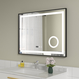 Oglinda baie led 80x60 cu...