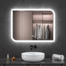 Oglinda baie 80x60 led si dezaburire. Iluminare exterioara