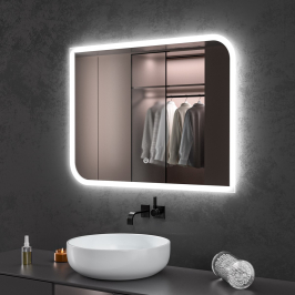 Oglinda baie cu led 80x60....