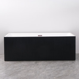 Cada freestanding la perete negru riflaj. Marime intre 140-180 cm