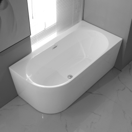 Cada freestanding pe colt dreapta Linea 150x75x58
