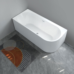 Cada freestanding pe colt stanga scoica 150x75x58