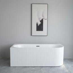 Cada freestanding pe colt stanga scoica 150x75x58