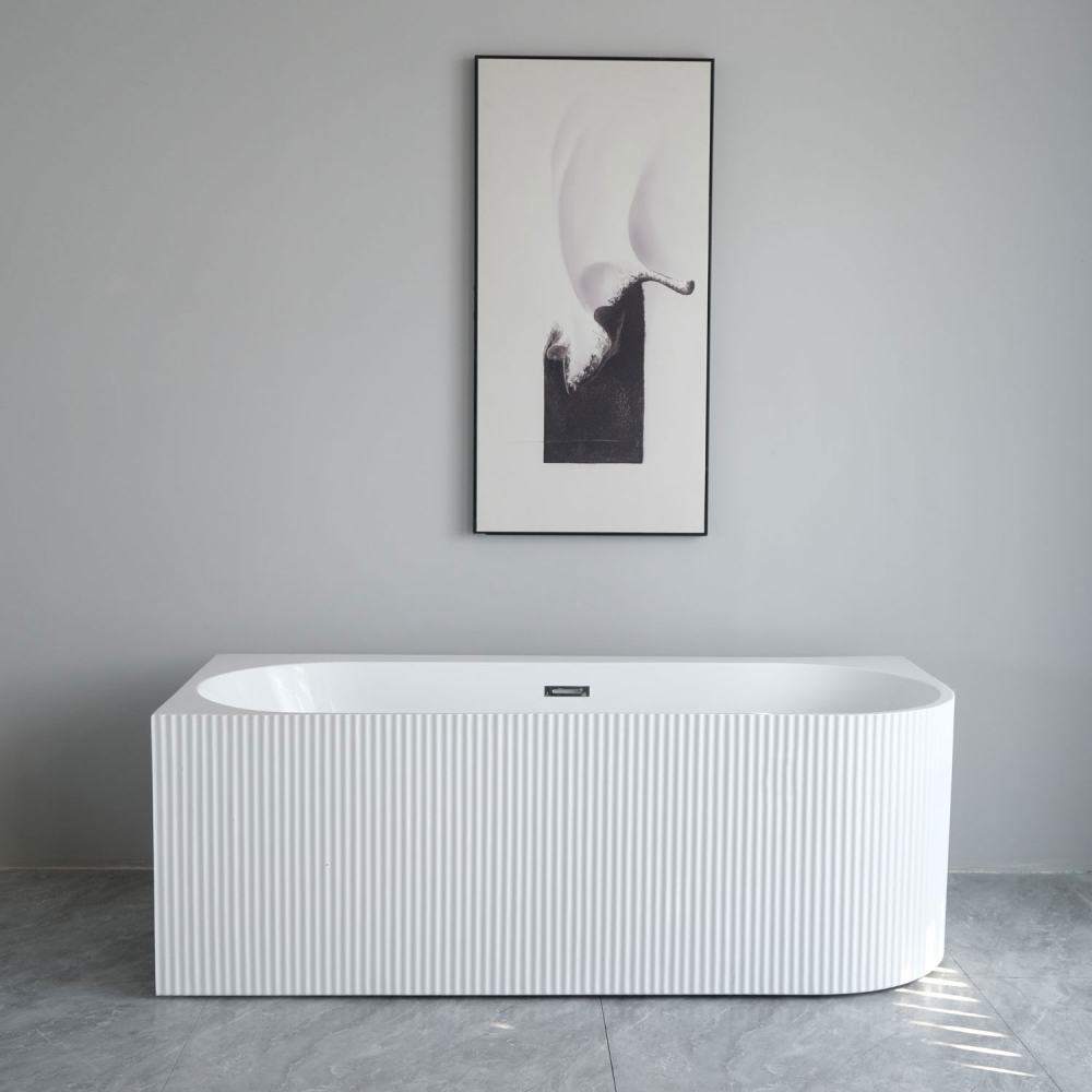 Cada freestanding pe colt stanga scoica 150x75x58