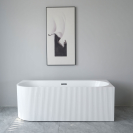 Cada freestanding pe colt dreapta scoica 140x75x58