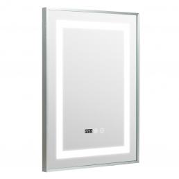 Oglinda de baie cu led si dezaburire 60x80