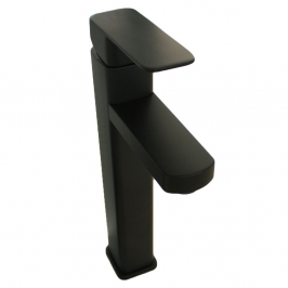 Baterie lavoar negru mat, inalta