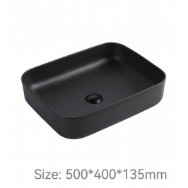 Lavoar negru mat 500x400x135